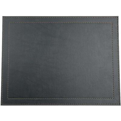 Frieling - Davanti by Classic Luxe Placemats Set of 6, Rectangular 16.5 x 12.5 Inch Indoor Outdoor Table Placemats - Black Onyx Frieling - Davanti by Classic Luxe Placemats Set of 6, Rectangular 16.5 x 12.5 Inch Indoor Outdoor Table Placemats - Black Onyx