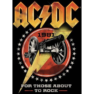 PopMarket - AC/DC - Rocksax - AC/DC - For Those About to Rock - Sherpa Fleece Throw (50 in x 60 in) - Multicolor PopMarket - AC/DC - Rocksax - AC/DC - For Those About to Rock - Sherpa Fleece Throw (50 in x 60 in) - Multicolor