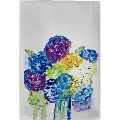 Betsy Drake - Betsy's Hydrangea Guest Towel - Multicolored Betsy Drake - Betsy's Hydrangea Guest Towel - Multicolored