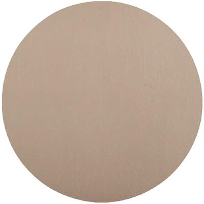 Frieling - Davanti by Mattola Placemats Set of 6, Round 15 Inch Indoor Outdoor Table Placemats - Taupe Frieling - Davanti by Mattola Placemats Set of 6, Round 15 Inch Indoor Outdoor Table Placemats - Taupe