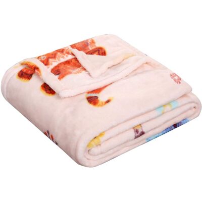 Noble House - Plazatex Holiday Boho Elephant Design Micro Plush Throw Blanket - 50x60" Multicolor - Multi Noble House - Plazatex Holiday Boho Elephant Design Micro Plush Throw Blanket - 50x60" Multicolor - Multi