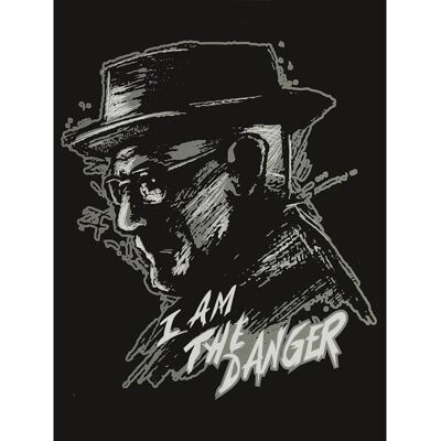Just Funky - Breaking Bad I Am The Danger Lightweight Fleece Throw Blanket 45 x 60 Inches - Black Just Funky - Breaking Bad I Am The Danger Lightweight Fleece Throw Blanket 45 x 60 Inches - Black