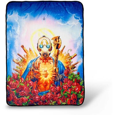 Just Funky - Borderlands 3 Psycho Bandit Cover Art Fleece Throw Blanket 60 x 45 Inches - Blue Just Funky - Borderlands 3 Psycho Bandit Cover Art Fleece Throw Blanket 60 x 45 Inches - Blue