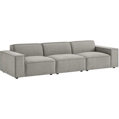 Restore 3-Piece Performance Fabric Upholstered Modular Sofa Set by Modway - Pewter Restore 3-Piece Performance Fabric Upholstered Modular Sofa Set by Modway - Pewter