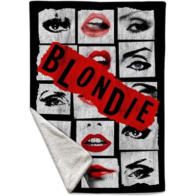 PopMarket - Blondie - Rocksax - Blondie - Lips - Sherpa Fleece Throw (50 in x 60 in) - Multicolor PopMarket - Blondie - Rocksax - Blondie - Lips - Sherpa Fleece Throw (50 in x 60 in) - Multicolor