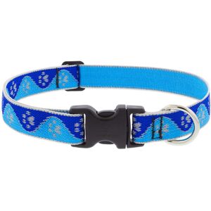 LupinePet - Reflective Paws Nylon Dog Adjustable Collar - Blue LupinePet - Reflective Paws Nylon Dog Adjustable Collar - Blue
