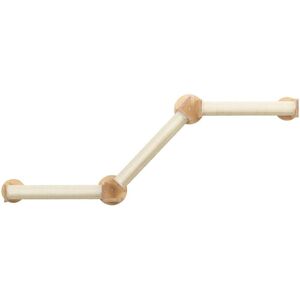 TRIXIE - Wall Set 2 Multi-Level Wall Mounted Cat Perch System with 3 Sisal Posts - Natural/White TRIXIE - Wall Set 2 Multi-Level Wall Mounted Cat Perch System with 3 Sisal Posts - Natural/White