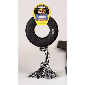Boss PET - TuffTire Black Rubber Rope/Rubber Dog Tug Toy Large 1 pk - Multicolored Boss PET - TuffTire Black Rubber Rope/Rubber Dog Tug Toy Large 1 pk - Multicolored