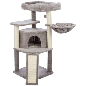 TRIXIE - Adriana Plush & Sisal 3-Level 41.7" Cat Tree with Scratching Posts & Condo - Gray TRIXIE - Adriana Plush & Sisal 3-Level 41.7" Cat Tree with Scratching Posts & Condo - Gray