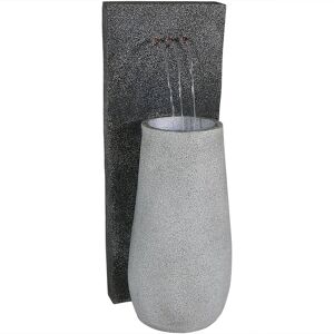 Sunnydaze - Three Stream Monterno Water Fountain with LED Lights - 35 in - Gray Sunnydaze - Three Stream Monterno Water Fountain with LED Lights - 35 in - Gray