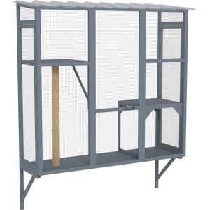 Pawhut - Outdoor, Window Catio for 2-3 Large Indoor Cats w/ 2 Jumping Platforms, Scratching Post Pawhut - Outdoor, Window Catio for 2-3 Large Indoor Cats w/ 2 Jumping Platforms, Scratching Post