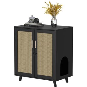 FUFU&GAGA - Space-Saving Cat Furniture Cabinet – Multi-Level Cat House with Hidden Litter Box & Built-In Scratching Posts FUFU&GAGA - Space-Saving Cat Furniture Cabinet – Multi-Level Cat House with Hidden Litter Box & Built-In Scratching Posts