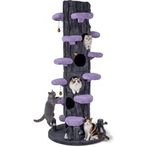 Gymax - 90.5'' Multifunctional Cat Tree w/Private Condos Sisal Covered Scratching Panel Gymax - 90.5'' Multifunctional Cat Tree w/Private Condos Sisal Covered Scratching Panel