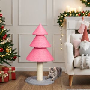 Winado - Portable 31.5in Christmas Cat Tree Large Sisal Cat Scratching Post, Tower for Cats Toy Indoor Party Holiday Decoration - Pink Winado - Portable 31.5in Christmas Cat Tree Large Sisal Cat Scratching Post, Tower for Cats Toy Indoor Party Holiday Decoration - Pink