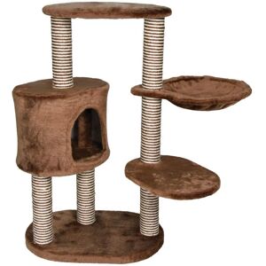 TRIXIE - Moriles Plush & Sisal 3-Level Cat Tree with Scratching Posts & Condo - Brown TRIXIE - Moriles Plush & Sisal 3-Level Cat Tree with Scratching Posts & Condo - Brown