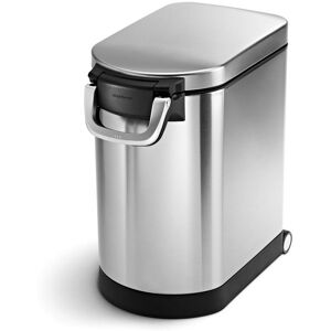 simplehuman - medium pet food can, stainless steel - Brushed simplehuman - medium pet food can, stainless steel - Brushed