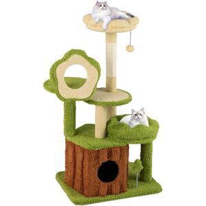 Gymax - 40'' Cat Tree Tower w/Perch Condo Platforms Hanging Toy Spring Ball for Indoors Gymax - 40'' Cat Tree Tower w/Perch Condo Platforms Hanging Toy Spring Ball for Indoors