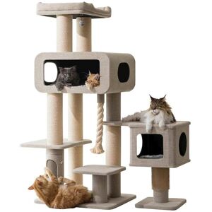 PetPals - 71” Grand Maine Coon Cat Tree – Ontario - Beige PetPals - 71” Grand Maine Coon Cat Tree – Ontario - Beige