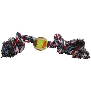 Boss PET - Digger's Cotton Rope with Tennis Ball Rope with Tennis Ball Dog Toy Large 1 pk - Multicolored Boss PET - Digger's Cotton Rope with Tennis Ball Rope with Tennis Ball Dog Toy Large 1 pk - Multicolored