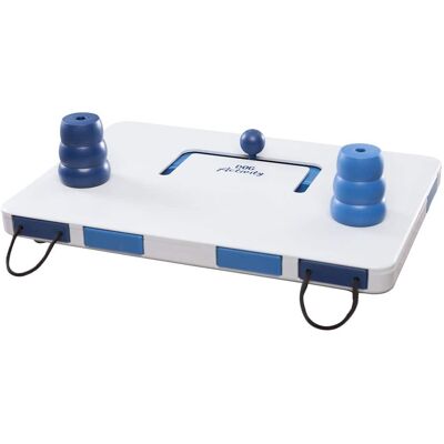 TRIXIE - Dog Activity Move2Win Strategy Game, Level 3, Advanced Dog Puzzle Toy - White/Blue TRIXIE - Dog Activity Move2Win Strategy Game, Level 3, Advanced Dog Puzzle Toy - White/Blue