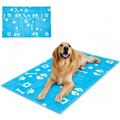 Ownpets - Pet Cooling Mat Leak-proof Ice Pad for Dogs, Size XXL - Sky Blue Ownpets - Pet Cooling Mat Leak-proof Ice Pad for Dogs, Size XXL - Sky Blue