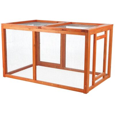 TRIXIE - Weatherproof Outdoor Wood & Wire Chicken Run Extension for Chicken Coops - Brown TRIXIE - Weatherproof Outdoor Wood & Wire Chicken Run Extension for Chicken Coops - Brown