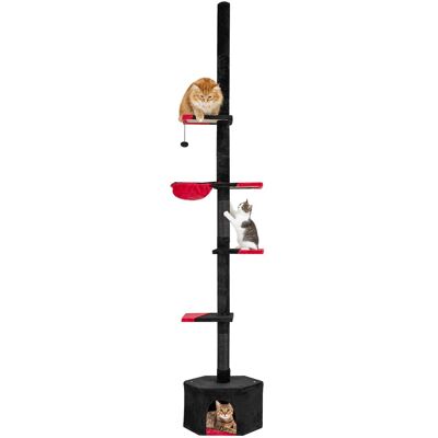 Gymax - 5-Tier Tall Multi-Level Cat Tower w/Condo Hammock Sisal Scratching Posts Ball Gymax - 5-Tier Tall Multi-Level Cat Tower w/Condo Hammock Sisal Scratching Posts Ball