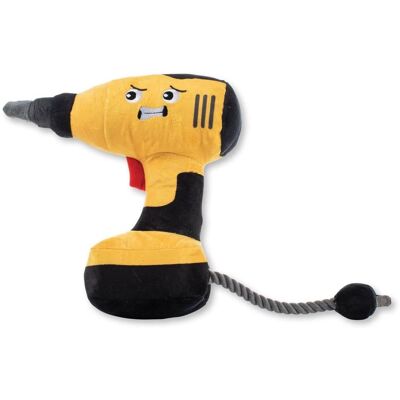 Pet Shop by Fringe Studio Wagsdale Black/Yellow Plush Power Through Dog Toy 1 pk - Black Yellow Pet Shop by Fringe Studio Wagsdale Black/Yellow Plush Power Through Dog Toy 1 pk - Black Yellow