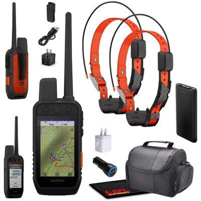 Garmin - Alpha 300i Bundle with 2 Alpha TT25 GPS Dog Collars - Black Garmin - Alpha 300i Bundle with 2 Alpha TT25 GPS Dog Collars - Black