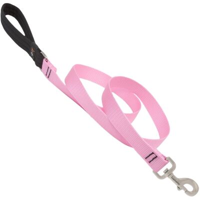 LupinePet - Basic Solids Nylon Dog Leash - Pink LupinePet - Basic Solids Nylon Dog Leash - Pink