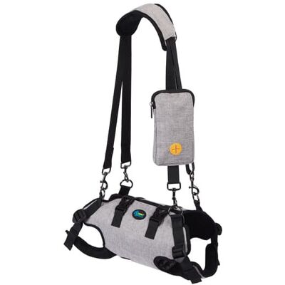 Ownpets - Dog Sling Harness for Spine Protection, Support Vest to Assist Aged Dogs, Size M - Gray Ownpets - Dog Sling Harness for Spine Protection, Support Vest to Assist Aged Dogs, Size M - Gray