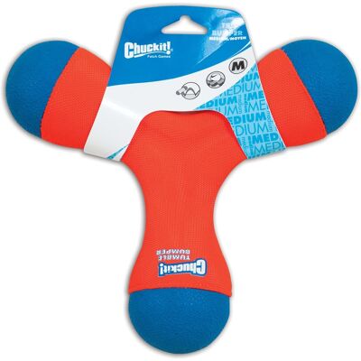 ChuckIt! - Blue/Orange Rubber Tri Bumper Tug Toy Medium 1 pk - Blue Orange ChuckIt! - Blue/Orange Rubber Tri Bumper Tug Toy Medium 1 pk - Blue Orange