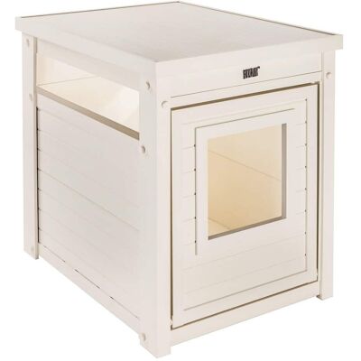New Age Pet - ECOFLEX Litter Box Cover End Table - Antique White New Age Pet - ECOFLEX Litter Box Cover End Table - Antique White