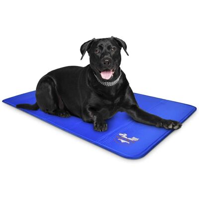 Arf Pets - Dog Cooling Mat 35”x55”, Durable, Non-Toxic Gel Dog Bed Mat for Kennels, Crates & Beds - Blue Arf Pets - Dog Cooling Mat 35”x55”, Durable, Non-Toxic Gel Dog Bed Mat for Kennels, Crates & Beds - Blue