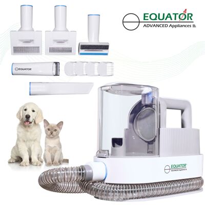 Equator - Pet Grooming Vacuum Kit 9-in-1 Dog Grooming Electric Trimmer 2.5L Low Noise 110V Detachable Hose Equator - Pet Grooming Vacuum Kit 9-in-1 Dog Grooming Electric Trimmer 2.5L Low Noise 110V Detachable Hose