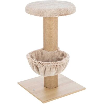 TRIXIE - Mauricio Sisal & Plush 33" Cat Tree with Sisal Scratching Post, Perch & Hammock - Beige TRIXIE - Mauricio Sisal & Plush 33" Cat Tree with Sisal Scratching Post, Perch & Hammock - Beige