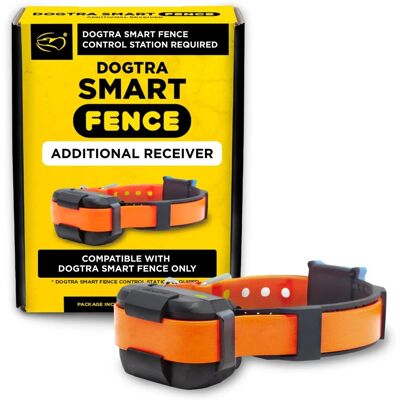 Dogtra - Smart Fence Additional Receiver Collar Only - Requires Smart Fence System to Operate - Orange Dogtra - Smart Fence Additional Receiver Collar Only - Requires Smart Fence System to Operate - Orange