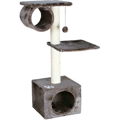 TRIXIE - San Fernando Plush & Sisal 3-Level Cat Tree, Scratching Posts & Condo - Dark Gray TRIXIE - San Fernando Plush & Sisal 3-Level Cat Tree, Scratching Posts & Condo - Dark Gray