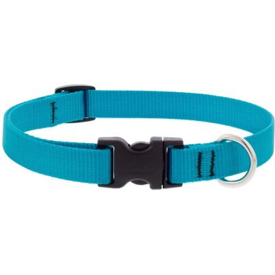 LupinePet - Nylon Dog Adjustable Collar Medium - Aqua LupinePet - Nylon Dog Adjustable Collar Medium - Aqua