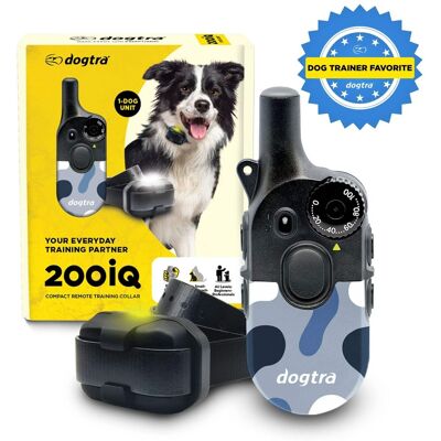 Dogtra - 200iQ Remote Training E Collar - 100 Levels, 1/2 Mile Range, Waterproof - Abstract Blue Dogtra - 200iQ Remote Training E Collar - 100 Levels, 1/2 Mile Range, Waterproof - Abstract Blue