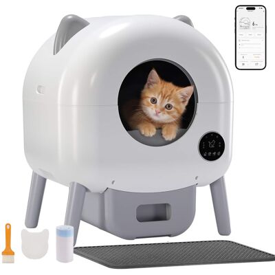 CloudRest Pro - Self Cleaning Litter Box Ultra-Quiet Automatic Cat Litter Box - APP Control - White CloudRest Pro - Self Cleaning Litter Box Ultra-Quiet Automatic Cat Litter Box - APP Control - White