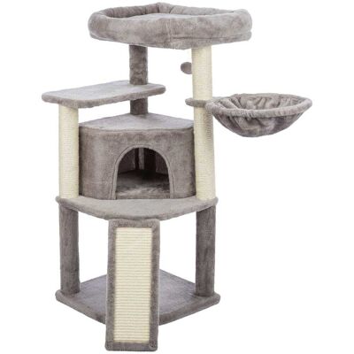 TRIXIE - Adriana Plush & Sisal 3-Level 41.7" Cat Tree with Scratching Posts & Condo - Gray TRIXIE - Adriana Plush & Sisal 3-Level 41.7" Cat Tree with Scratching Posts & Condo - Gray