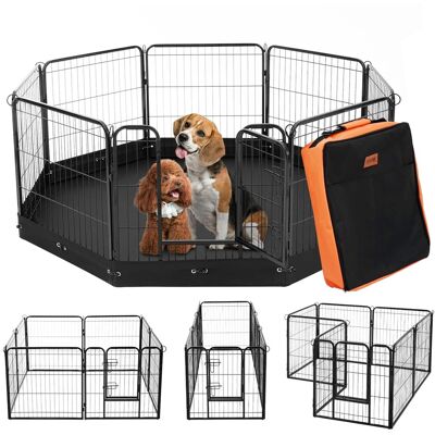 VEVOR - Dog Playpen, 8 Pcs 24 x 24 in Panels Foldable Metal Pet Exercise Pen, Dog Fence Indoor and Outdoor Pen with Door VEVOR - Dog Playpen, 8 Pcs 24 x 24 in Panels Foldable Metal Pet Exercise Pen, Dog Fence Indoor and Outdoor Pen with Door