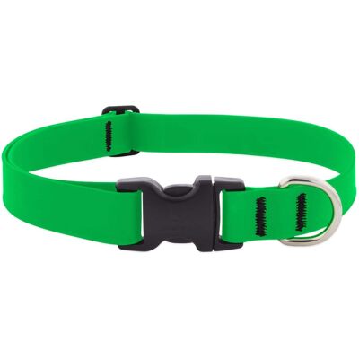 LupinePet - Splash BioThane Dog Adjustable Collar Large - Neon Green LupinePet - Splash BioThane Dog Adjustable Collar Large - Neon Green