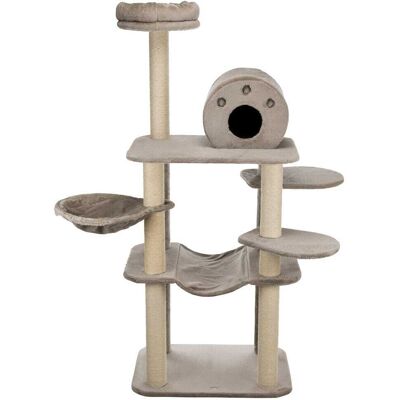 TRIXIE - Fabiola Plush & Sisal 65" Cat Tower Scratching Posts Condo Hammocks Platforms - Gray TRIXIE - Fabiola Plush & Sisal 65" Cat Tower Scratching Posts Condo Hammocks Platforms - Gray