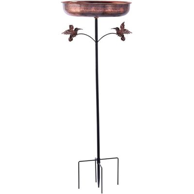 Dazzed Corner - 10" Dia Bowl Bird Baths Feeder Bowl for Outdoors, Vintage Birdbaths Standing for Garden Patio Yard Lawn Decor - Bronze Dazzed Corner - 10" Dia Bowl Bird Baths Feeder Bowl for Outdoors, Vintage Birdbaths Standing for Garden Patio Yard Lawn Decor - Bronze