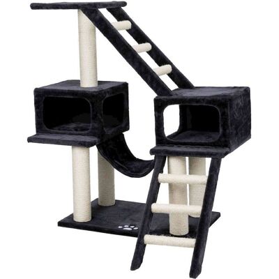 TRIXIE - Malaga Sisal 3-Level Cat Tree with Scratching Posts, Condos & Ladders - Dark Gray TRIXIE - Malaga Sisal 3-Level Cat Tree with Scratching Posts, Condos & Ladders - Dark Gray