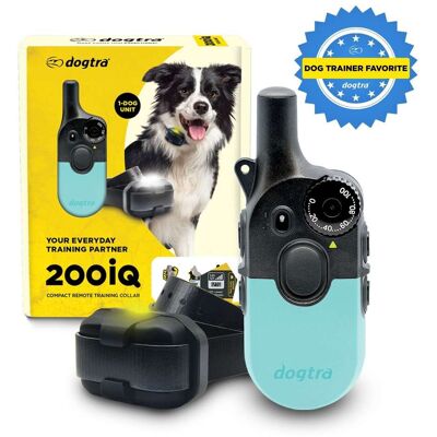 Dogtra - 200iQ Remote Training E Collar - 100 Levels, 1/2 Mile Range, Waterproof - Teal Dogtra - 200iQ Remote Training E Collar - 100 Levels, 1/2 Mile Range, Waterproof - Teal