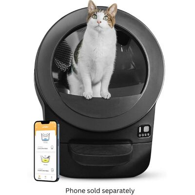 Whisker - Litter-Robot EVO Compact Smart App-Controlled Automatic Self-Cleaning Litter Box - Black Whisker - Litter-Robot EVO Compact Smart App-Controlled Automatic Self-Cleaning Litter Box - Black