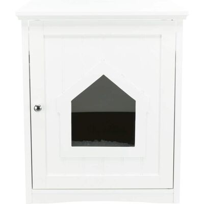 TRIXIE - Litter Box Enclosure Hide Litter Boxes Storage Drawer Indoor Cat Home - White TRIXIE - Litter Box Enclosure Hide Litter Boxes Storage Drawer Indoor Cat Home - White